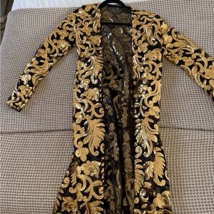 Windsor Black and Gold Sequin Jacket